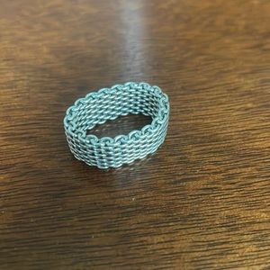 Tiffany’s sterling silver mesh ring